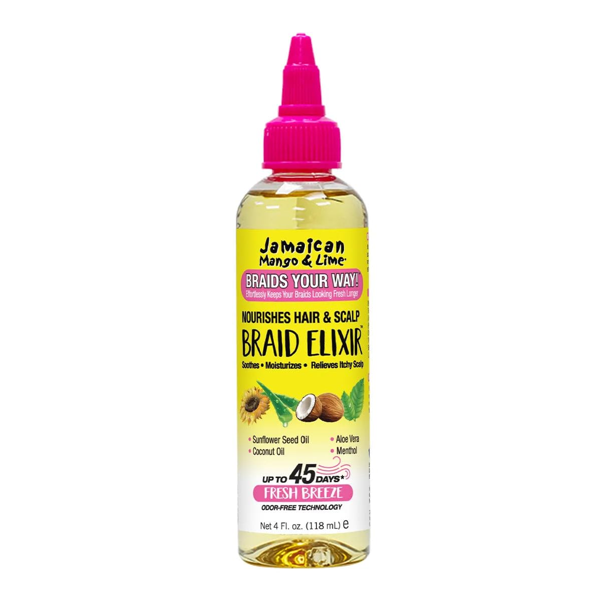 Jamaican Mango & Lime Braids Your Way Elixir – Lightweight Nourishing Oil for Boho Braids, Locs & Twists – Hydrating Scalp Treatment for Protective Styles
