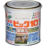 アサヒペン 塗料 ペンキ 水性ビッグ10多用途 0.7L 217パールホワイト 水性 多用途 半ツヤ ソフトなツヤ 1回塗り 超耐久 無臭 特殊フッ素樹脂配合 防カビ サビドメ剤配合 紫外線劣化防止剤配合 シックハウス対策品 日本製