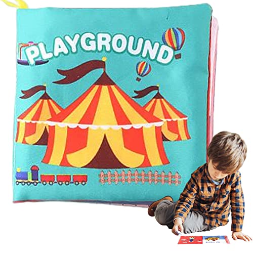 Livro de bebê macio | Livros de toque e sensação de tecido em tecido enrugado - Livros educativos pa