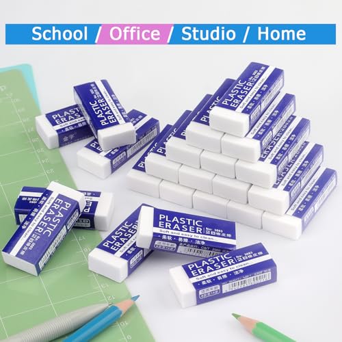 Image of Tamaki Erasers, Large, White, 24 Pack