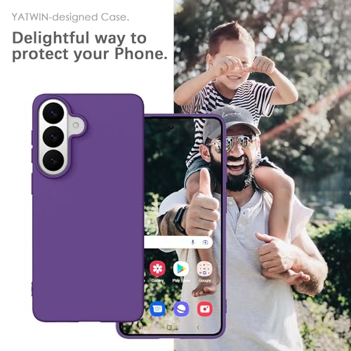 Coque silicone pour Samsung S26 Plus violette, finition soft-touch durable - 2