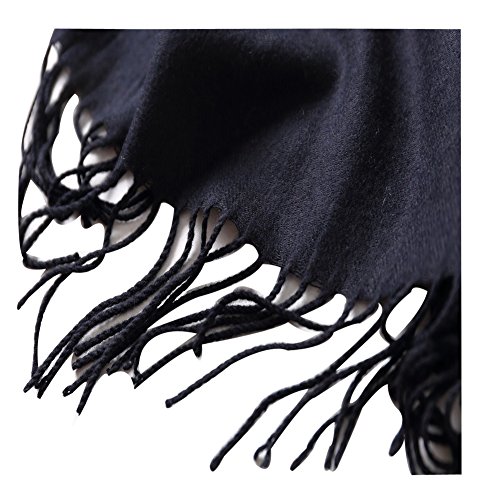 Cyzlann Women's Scarves Long Fashion Cashmere Scarfs For Women And Men(Black) #TOP4