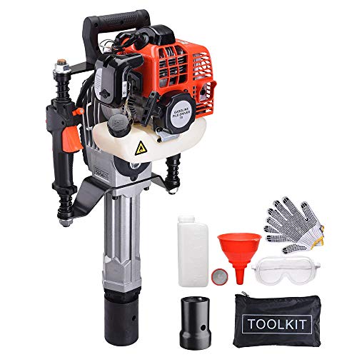 Yescom 52CC Gas Powered T Post Driver 1300W 2-Stroke Man Saver Post Driver Garden Fencing Tool