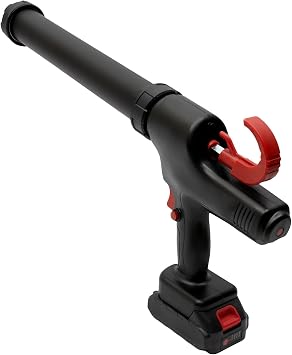 Cordless Caulking Gun, 21V Electric Caulk and Adhesive Gun for 10oz-20oz Cartridges with 2 Battery and Anti-Dripping