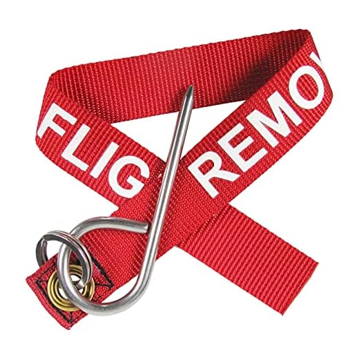 MAUHOSO Remove Before Flight Key Chain,Government Issue Military Surplus Red/White Key Ring USA air force Military,Classic Key Holder,Car Keys,Keys Attachment