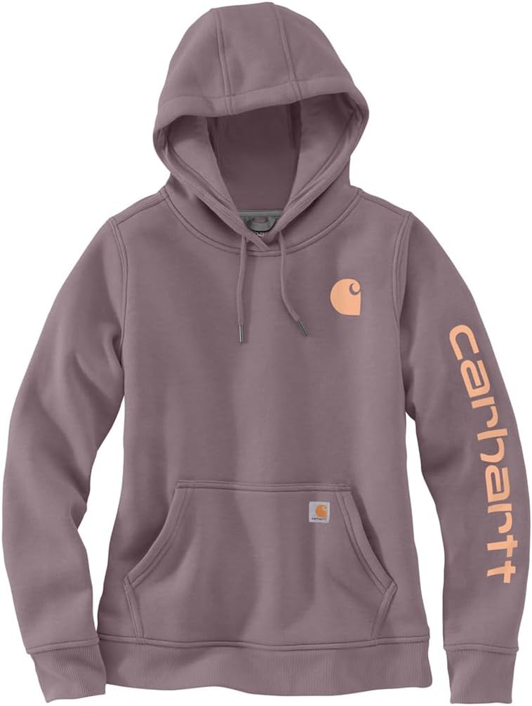 Carhartt Women's Relaxed Fit Midweight Logo Sleeve Graphic Sweatshirt - Image 4