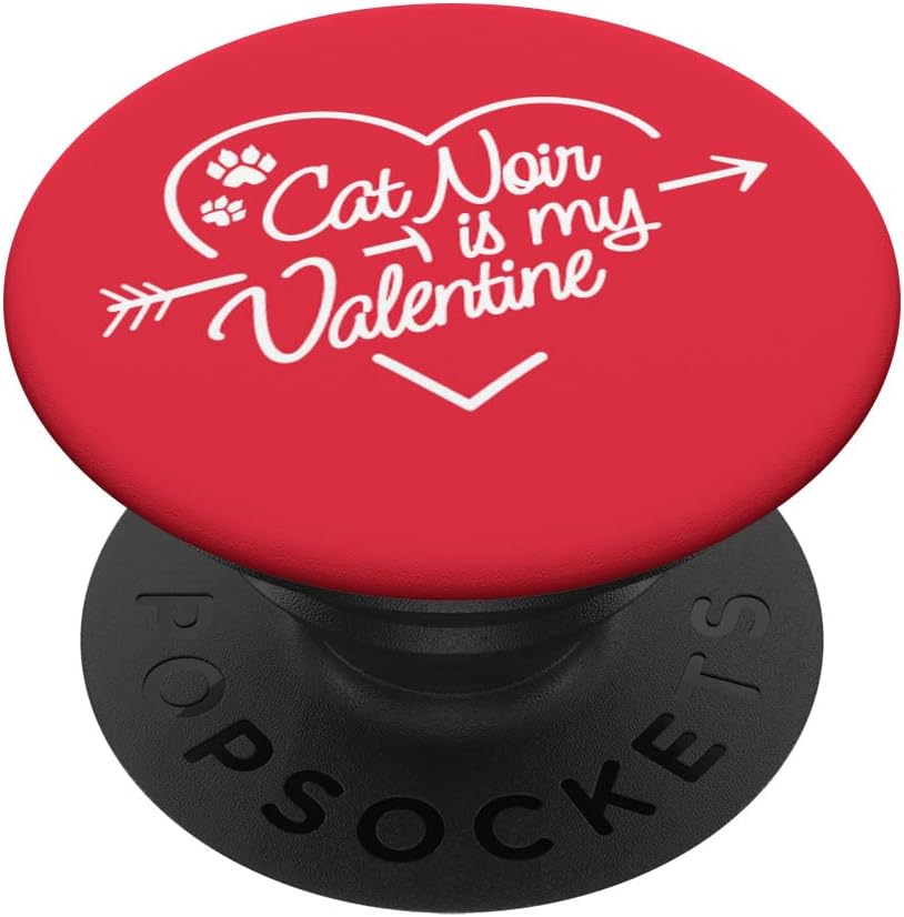 Miraculous Ladybug Valentine's Day Cat Noir is Her Valentine PopSockets Swappable PopGrip