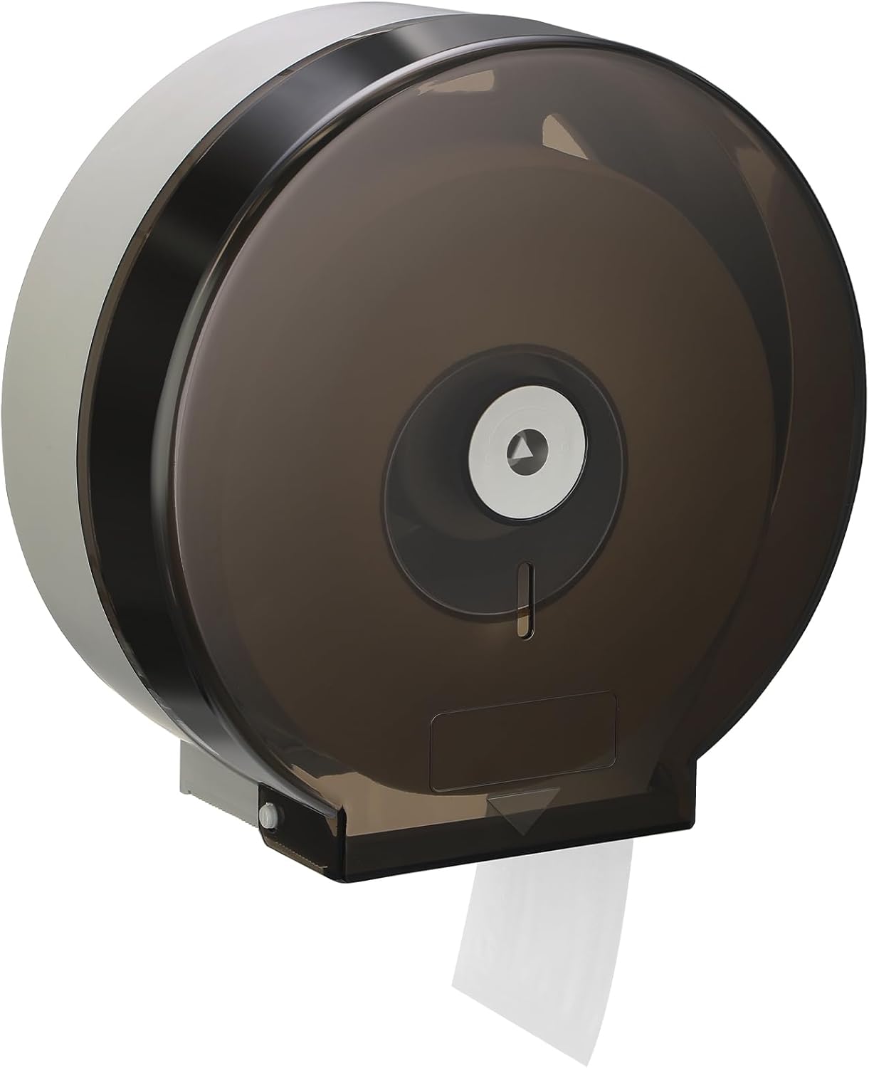 Layhit 1 Pack Toilet Paper Holder Wall Mount, Toilet Paper Towel Dispenser, Commercial 9" Jumbo Plastic Tissue Dispenser with Key Wall Lock for Bathroom, Office, Restaurants