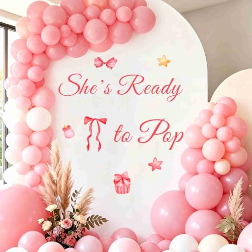 Panneau fête prénatale She's Ready to Pop pour célébrer l'arrivée de bébé avec style