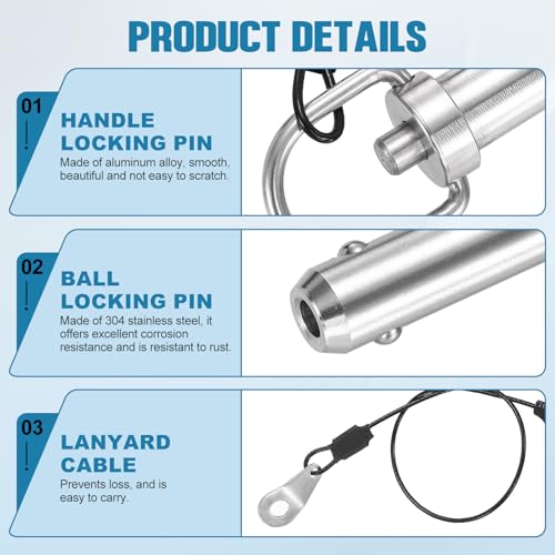 Paso rápido inoxidable anticaídas con anillo para ensamble de equipos 3