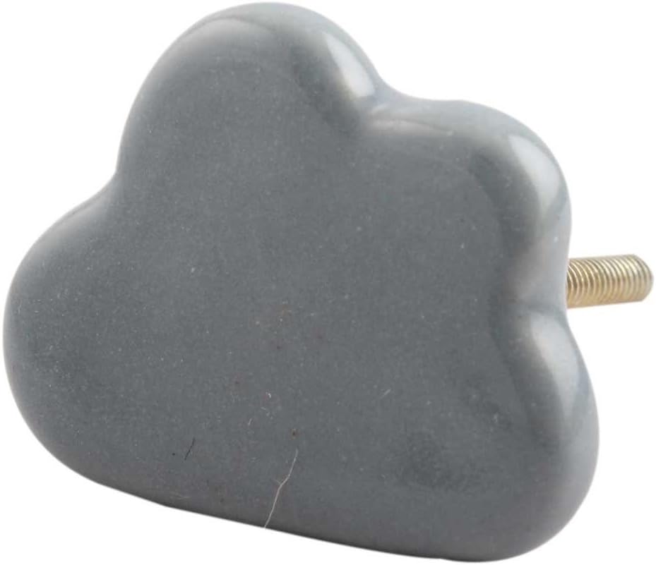 Indian Shelf 6 Piece Grey Cloud Ceramic Modern Dresser Handles Drawer Knobs Cabinet Pulls Decorative Touch