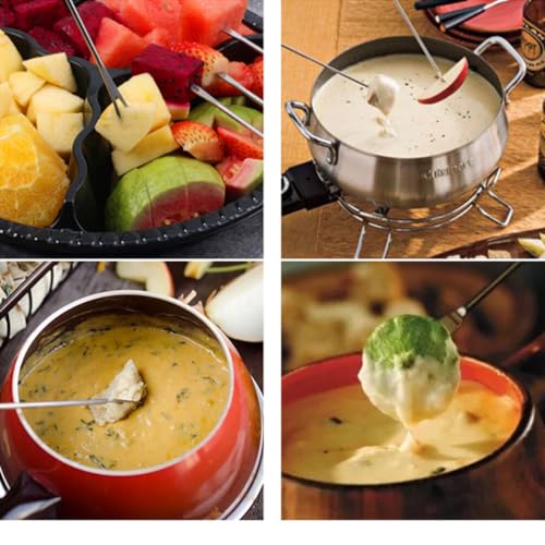 8Pcs Fondue Forks, 9 9-inch stainless Steel Fondue Skewer Sticks, Cheese Fondue Forks with Heat Resistant Handles for Chocolate Fountain Cheese, Roast Marshmallows Meat, and Hot Pot Barbecue - Thumbnail 4