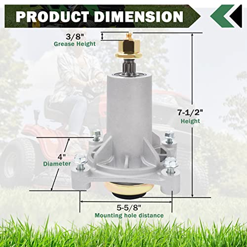 image for CheeMuii Spindle Assembly Fit Husqvarna YTH22V46 YTH24V48 YTA18542 Cra