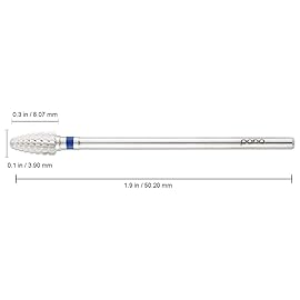 Pana 3/32 Safety Bit Nail Carbide Bit - For Electric Dremel Drill Machine (Medium, Mini Cone - Silver)