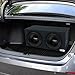 Bbox Dual Sealed 12 Inch Subwoofer Enclosure - Pro Audio Tuned Dual Sealed Car Subwoofer Boxes & Enclosures - Premium Subwoofer Box Improves Audio Quality, Sound & Bass - Spring Terminals