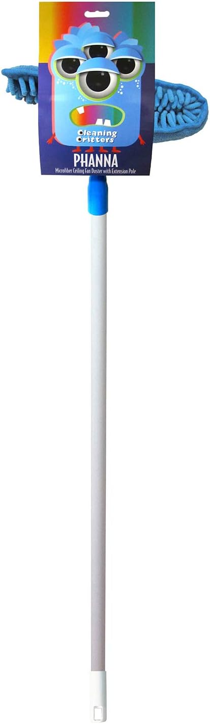 Ettore 32001 Microfiber Ceiling Fan Duster with Extension Pole, color may vary
