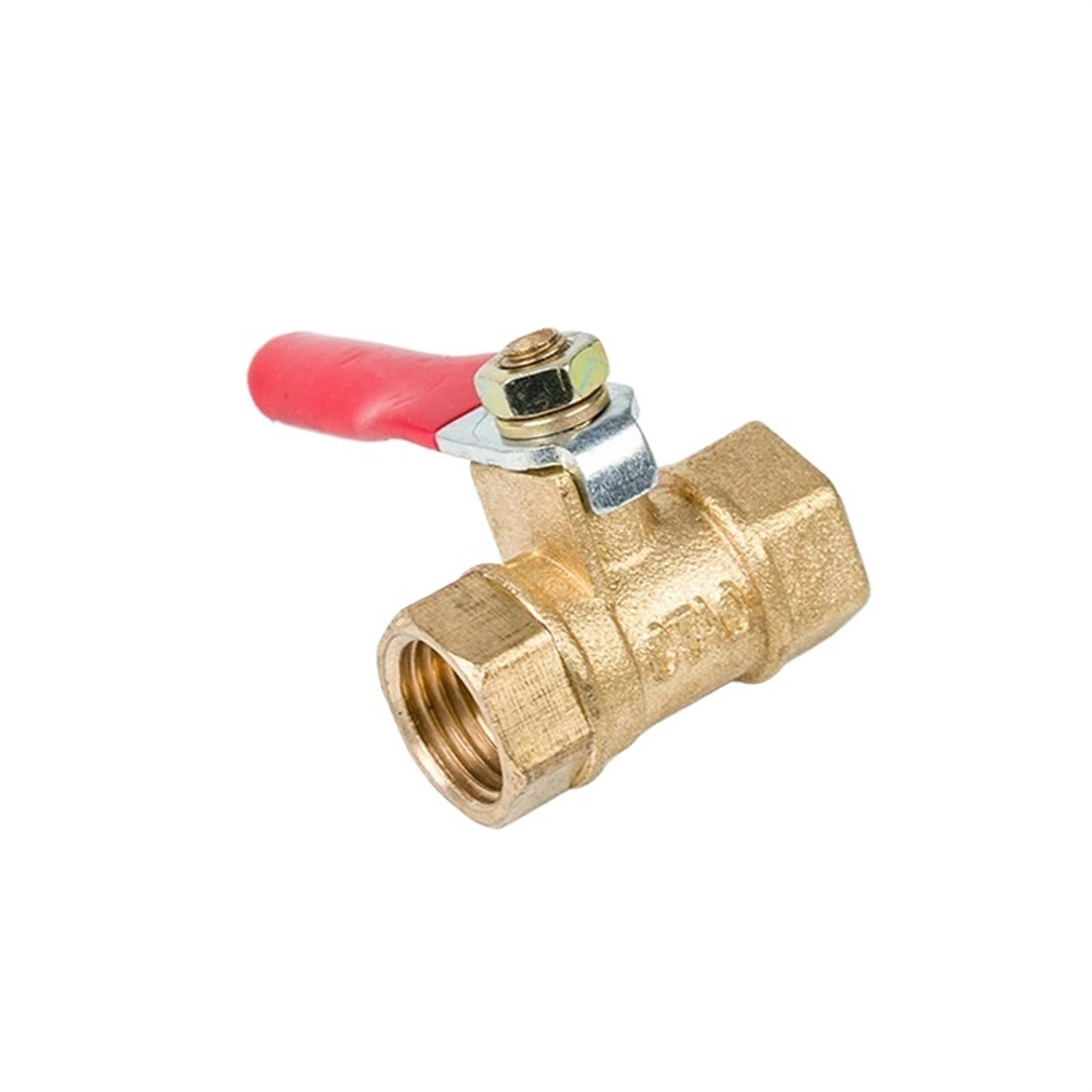 Válvula de bola neumática de rosca hembra BSP de 1/4 pulgadas, 3/8 pulgadas, 1/2 pulgadas, conector de latón, adaptador de acoplador de cobre para agua, aire (3/8 pulgadas)
