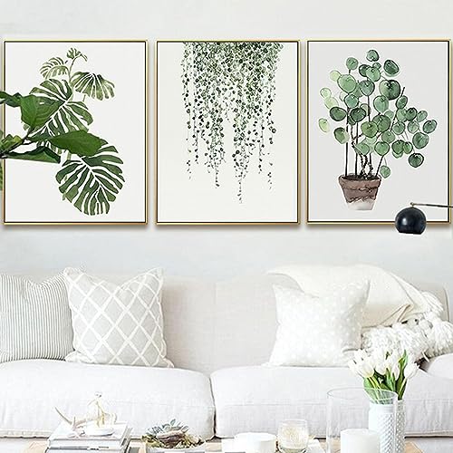 Boho plant canvas feuilles impressions sur toile texturée - 2