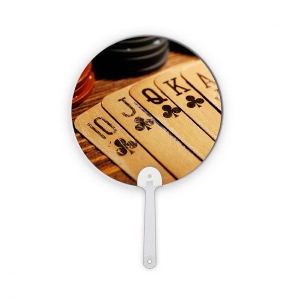 Art Déco décoration de table avec cet éventail rond portable photo poker pour vos soirées