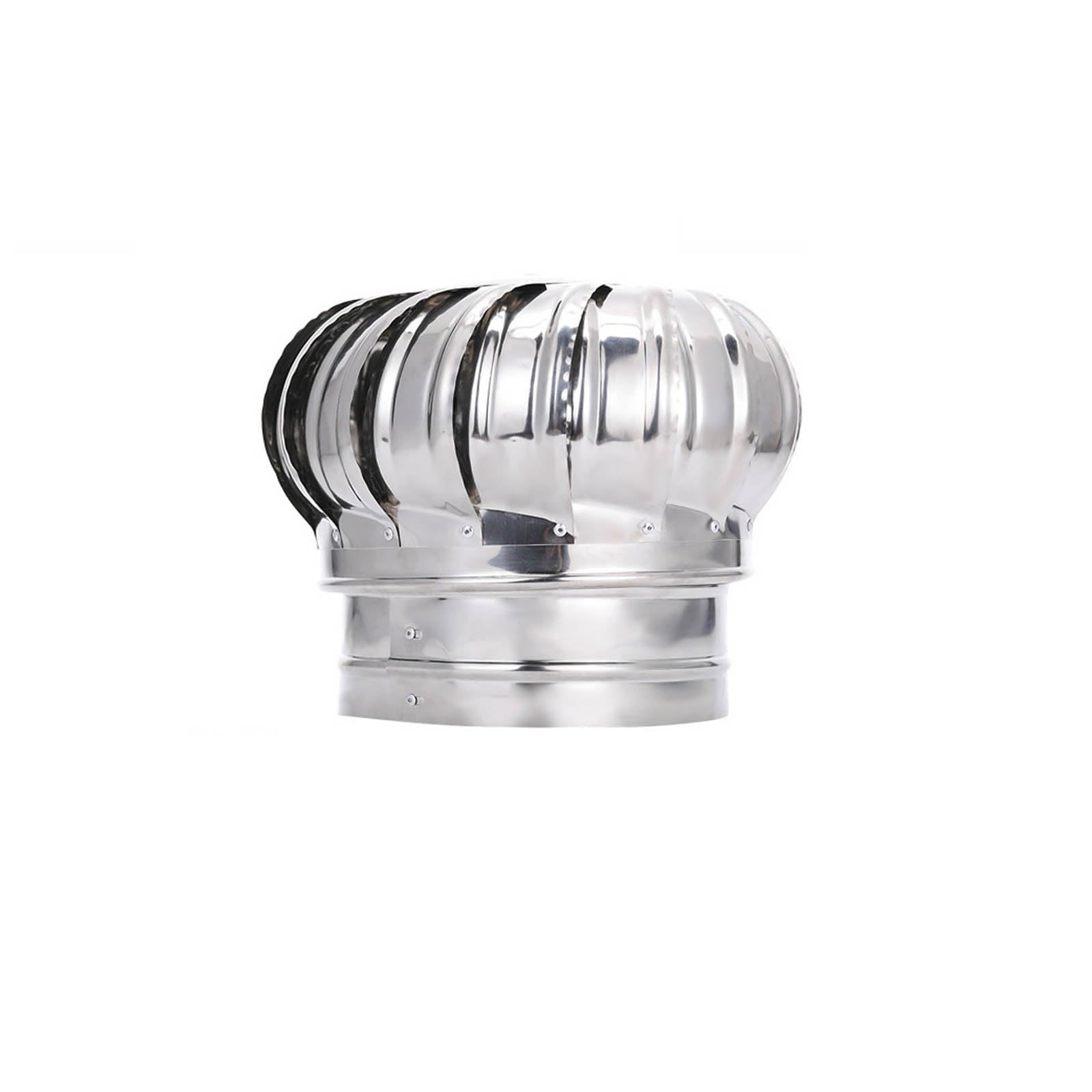 Capuchon de cheminée rotatif anti-courant descendant en inox