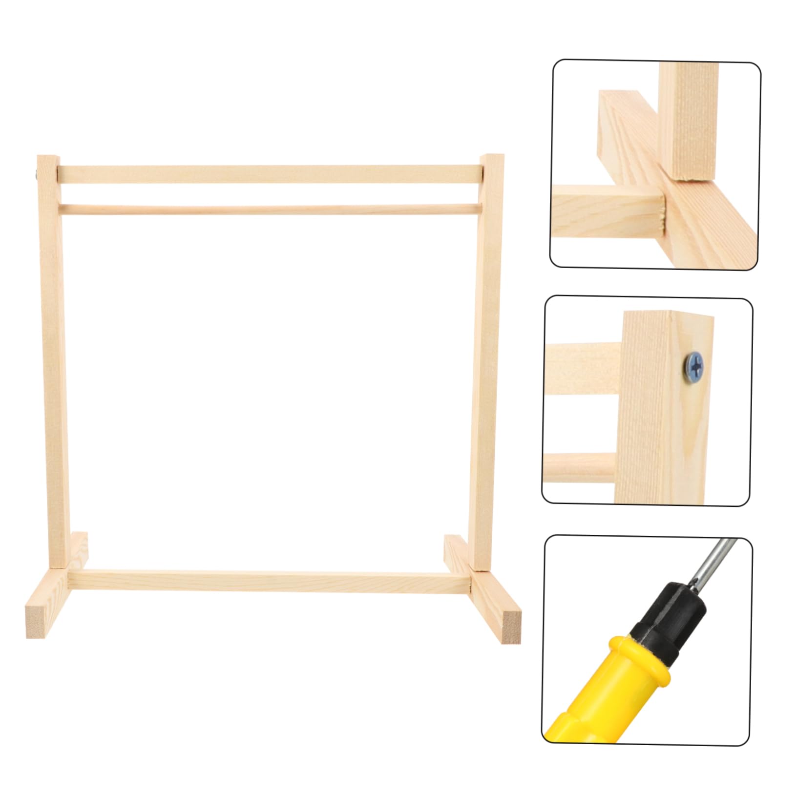 TOYANDONA – Porte-cintres En Bois Pour Poupée – Support Suspendu Pour Vêtements, Robes, Chapeaux – Accessoire De Rangement – Meuble Miniature