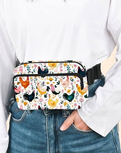 Image of Chicken Fanny Pack for Women Belt Bag Fashion Everywhere Waist Pouch Lightweight Crossbody Bags with Adjustable Strap