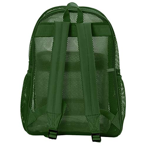 Niceandgreat Heavy Duty Classic Student Mesh Backpack | Padded Straps | Green #TOP2