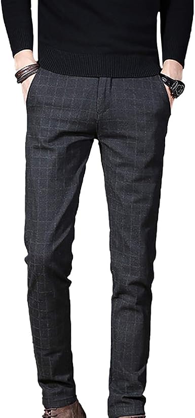 Amazon.com: Fulision - Pantalones formales para hombre de negocios,  oficina, trabajo, casa, pantalones de vestir, bolsillos : Ropa, Zapatos y  Joyería