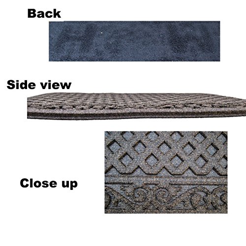 Apache Mills Textures Iron Lattice Entrance Mat, 18" X 30", Walnut #TOP4