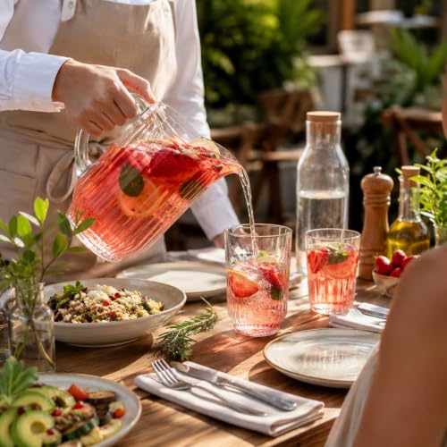 Image of Restaurantware 60 oz Clear Plastic Water Pitcher