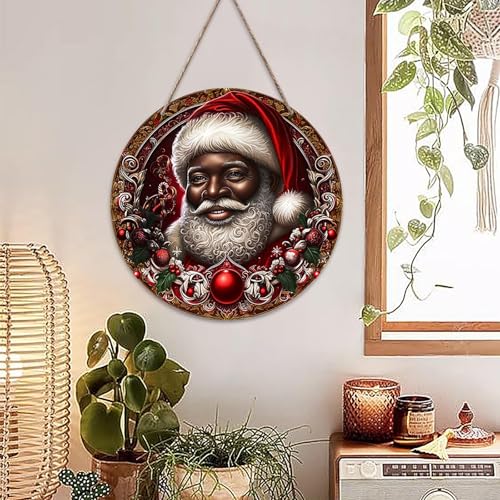 Weihnachtsdeko American Style 30 Vintage Weihnachten Wanddekoration Hängende Kunst - Holztür Dekor...