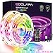 Ruban Led 12M, COOLAPA LED Ruban 12V 5050 RGB SMD, Guirlande Lumineuse Dimmable avec Télécommande, Synchroniser avec la Musique, Fonction de Minuterie, pour la cuisine, Pour Chambre, Bar, 2Pc × 6M