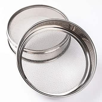 Tamis De Test En Acier Inoxydable De 20 Cm Avec Cadre Chromé