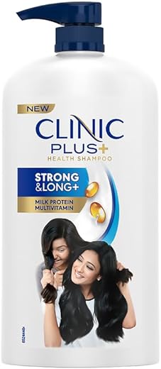 Clinic Plus Strong & Long Shampoo 1 L|| With Milk Proteins & Multivitamins for Healthy and Long Hair – Strengthening Shampoo for Hair Growth