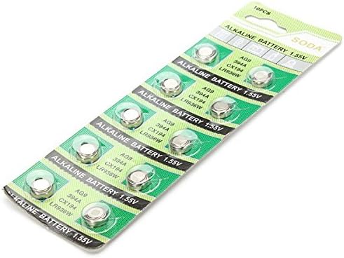 MK 10 Pcs Alkaline AG9 394A 1.5V Watch Cell Button Battery
