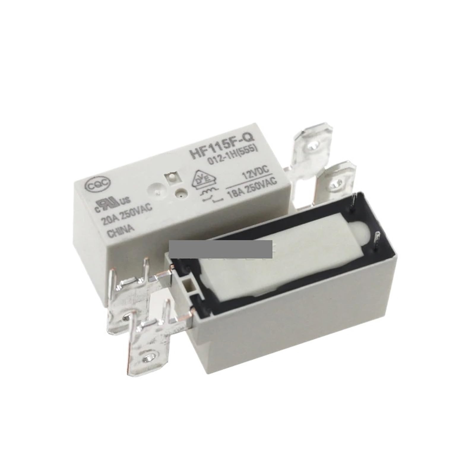 PKNVKZIDK 5Pcs HF115F-Q-012-1H 20A 12V Power Relay