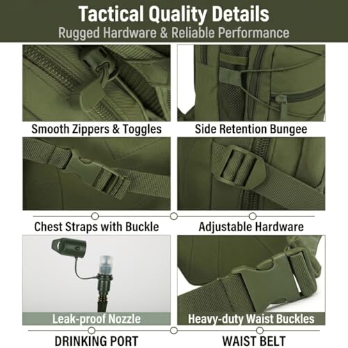 Image of Proberos Hydration Backpack, with 3L Water Bladder, Water Bladder Waterproof Women Men Hydration Pack for Hiking Cycling Outdoor Gear