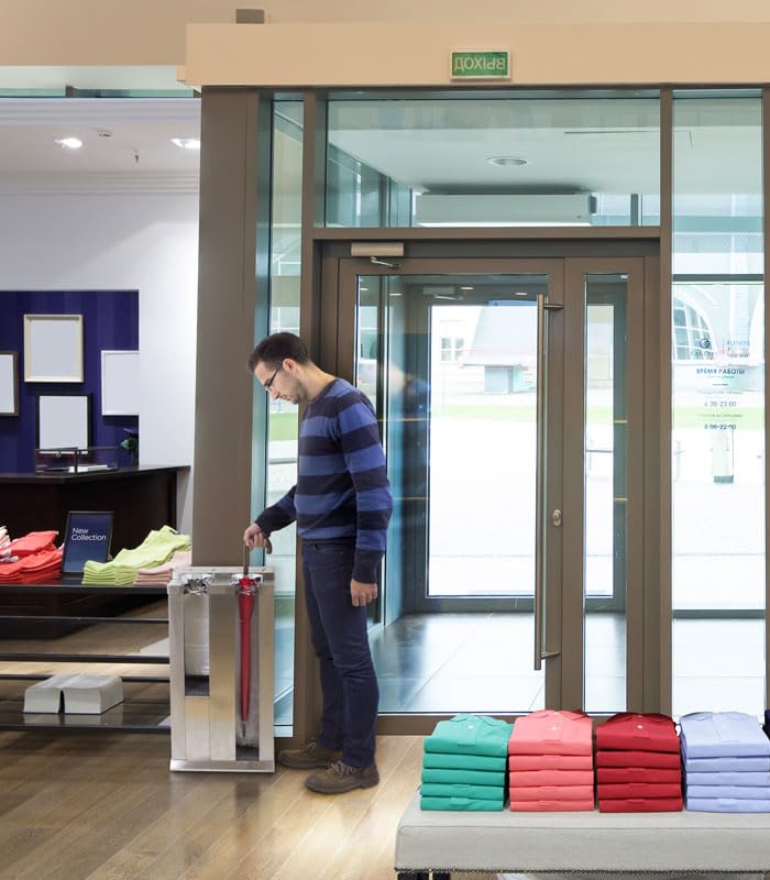 Dispensador de Bolsas para Paraguas Automático Doble 423X288X796mm | Diseño Moderno para entradas y recepciones | Previene Suelos mojados y resbalones