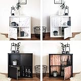  Regaleinsatz passend für Ikea Kallax und Expedit Regal Fächer  Als stufenlos verschiebbares Cover oder Tür  Nutzbar als Rückwand Raumtrenner Ordnung Deko Ohne Schrauben  33,5x33,5x0.5cm