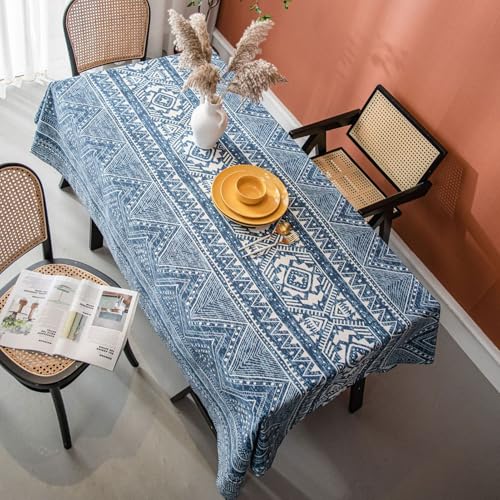 Nappe rectangulaire géométrique pour table de repas convivial - 2