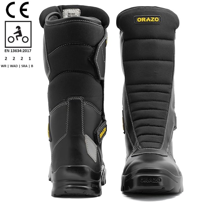 Image of ORAZO IBIS TRAIL - Water-PROOF - CE Certified - EN13634:2017 - Level 2,2,2,1 - Motorcycle Riding Boots