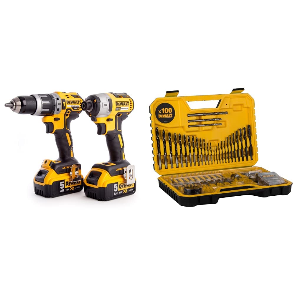 Buy DEWALT DCK266P2TGB XR Combi Drill and Impact Driver Brushless Kit in TSTAK Box, 1 W, 18 V