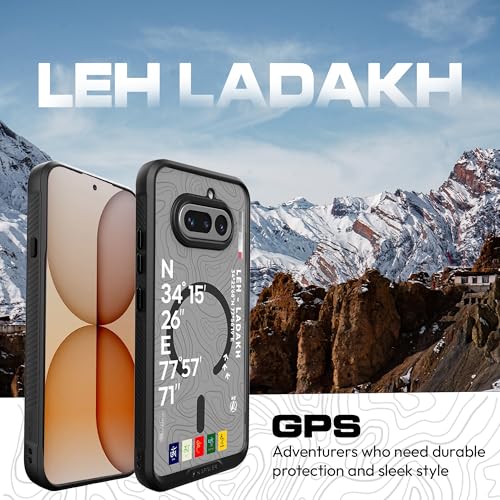 Image of KAPAVER Mag-X Sandstone Case for Nothing Phone 4a MagSafe, Magnetic | Nothing Phone 4a Back Cover (Leh-Ladakh)