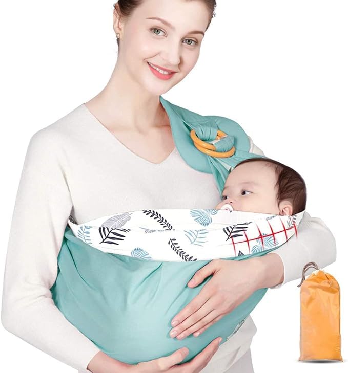 RELEMTRA Baby Carrier for 0 to 3 Year Baby Carrying Belt Ring Sling Baby Wrap Carrier Soft Lightweight Cotton Slings Suitable for Newborn Babies and Children up to 35 lbs-image-47