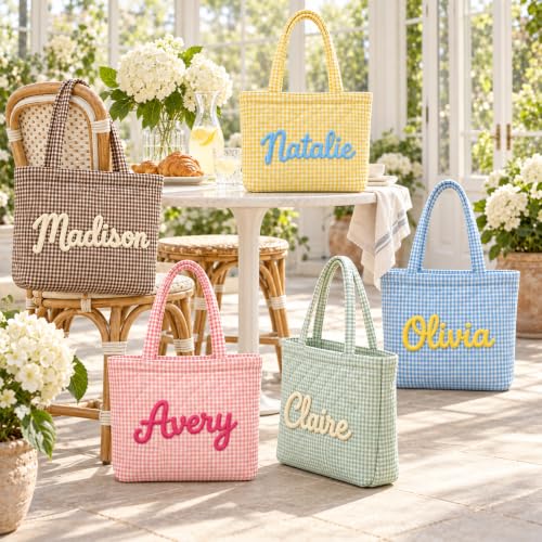 Personalized Quilted Heart Tote Bag - image 6