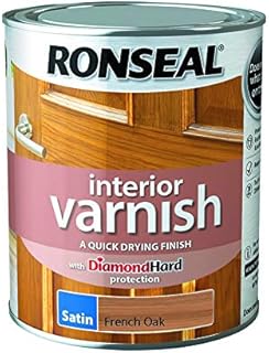 Ronseal Interior Varnish French Oak Satin 750ml