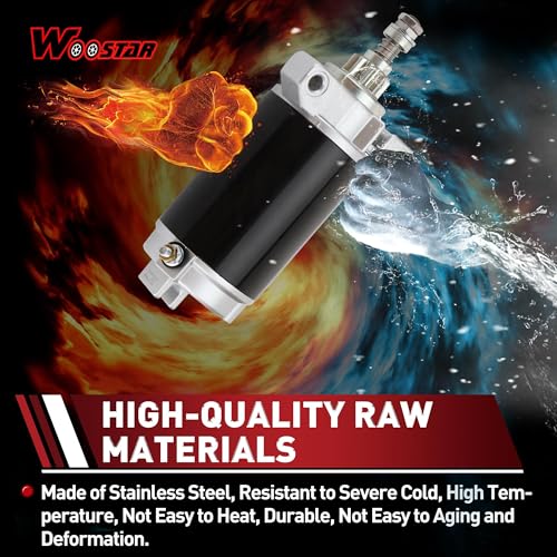 WOOSTAR Motor de Arranque Eléctrico de 9 Dientes Repuesto para Motor Fuera de Borda F40 40HP OEM 50-854636 854636T 859170T 884045T 888160T 893887T miniatura 5