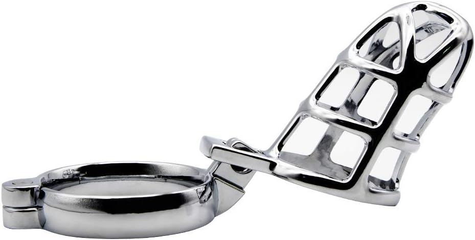 FST Metal Male Chastity Device with Lock and Key Cock Cage Bondage Gear Adult BDSM Sex Toys for Men Penis Bondage Restraints