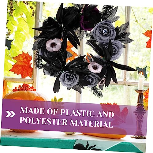 Atmosphère festive unique couronne d'Halloween suspendue réaliste