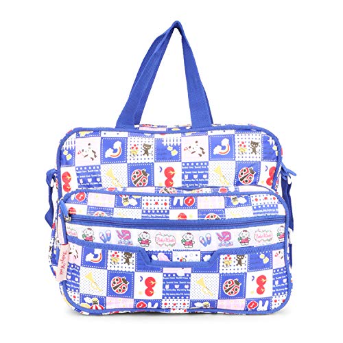 Image of Vanya Handicraft Collection LONGING to Buy Multi-Compartment Baby Bag, Diaper Bag & Mother Bag for All Purpose (Blue)